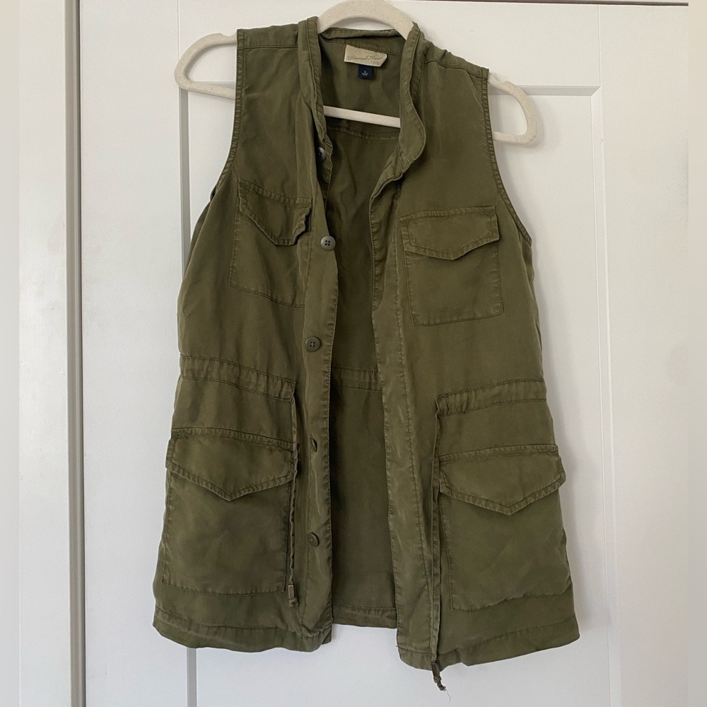 Cargo casual green vest